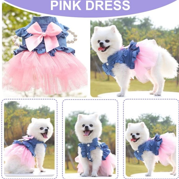 Sebaoyu Small Dog Puppy Princess Dress - Picture 6 of 7